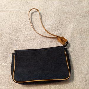 Dooney & Bourke Denim wristlet purse (vintage)